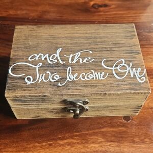 Rustic Wooden Ring Box